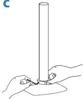 Ergotron WorkFit 45-405-026 - Mount extension and arm to pole. - 3