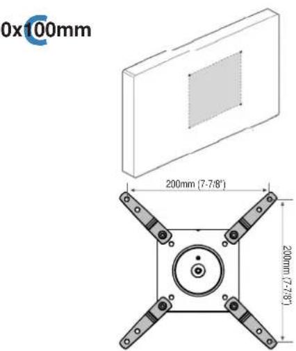 0x100mm 200mm (7-7/8") 200mm (7-7/8)