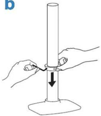 Ergotron WorkFit 45-405-026 - Mount extension and arm to pole. - 2