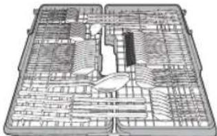 Dibujo técnico de línea de un ensamblaje mecánico o carcasa con componentes internos (sin texto ni símbolos)