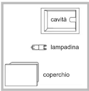 cavità lampadina coperchio