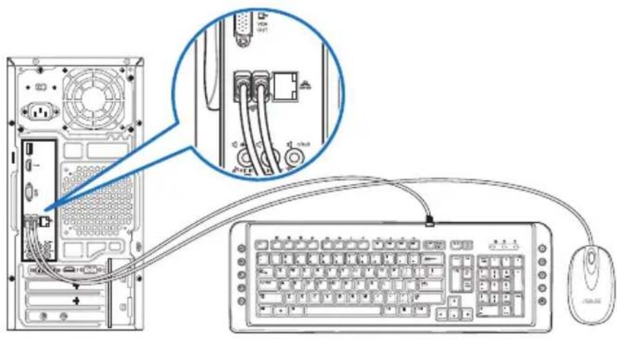 ASUS K30BF - USBキーボードとUSBマウスの接続 - 1