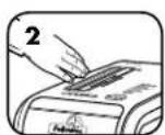 FELLOWES Powershred 125Ci - SPOSÓB DZIAŁANIA SYSTEMU ZABEZPIECZENIA PRZED BLOKADĄ PAPIERU\* - 4