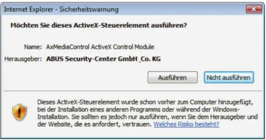 ABUS TVIP71501 - ActiveX plugin installeren - 1