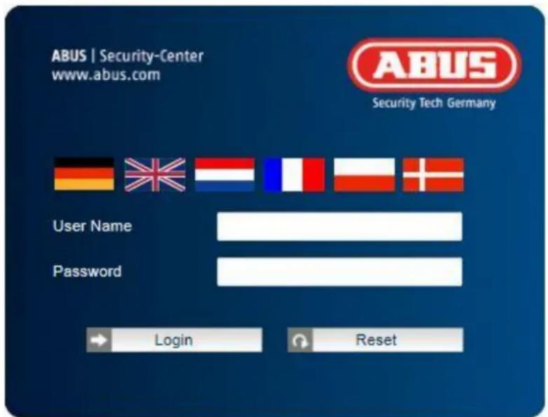 ABUS | Security-Center www.abus.com ABUS Security Tech Germany User Name Password Login Reset