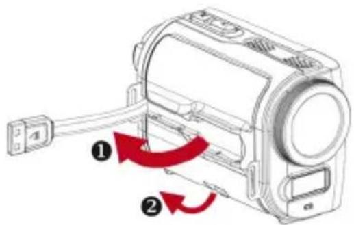AIPTEK AHD T8 Pro - Insertar la batería - 1