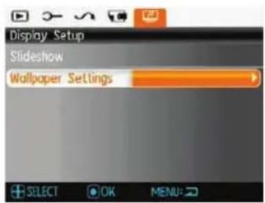 Display Setup Slideshow Wallpaper Settings