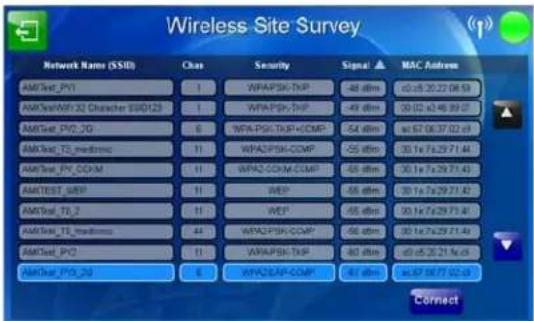 Wireless Site Survey Network Name (SSB) Class Security Signal MAC Address AMSYS_PY1 1 WPAP5K-TKP -48 dBm a0.67 20.22 06.53 AMSYS@W32 Character SS0123 1 WPAP5K-TKP -49 dBm a0.62 46.99 07 AMSYS_PY_20 6 "WPA-PSI-TKP+COMP" -54 dBm a0.67 06.37 02.69 AMSYS_T2_modemoc 11 WPAP2-PSI-COMP -55 dBm 30.1x7x29.71.44 AMSYS_PY_CDM 11 WPAP2-CDM-COMP -58 dBm 30.1x7x29.71.43 AMSYSST_SRP 11 WEP -58 dBm 30.1x7x29.71.42 AMSYS_T2_2 11 WEP -65 dBm 30.1x7x29.71.41 AMSYS_T2_modemoc 44 WPAP2PSI-CDMP -66 dBm 30.1x7x29.71.40 AMSYS_PYC 11 WPAP5K-TKP -80 dBm a0.67 20.21 9x c9 AMSYS_PY_20 6 WPAP2SAP-COMP -81 dBm a0.67 06.77 02.69 Connect