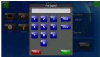 Password 1 2 3 Back 4 5 6 Clear 7 8 9 0 Reset OK