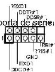 porta de serie1 DDTR#1 DDSR# GND TIXD1 2DCD#1