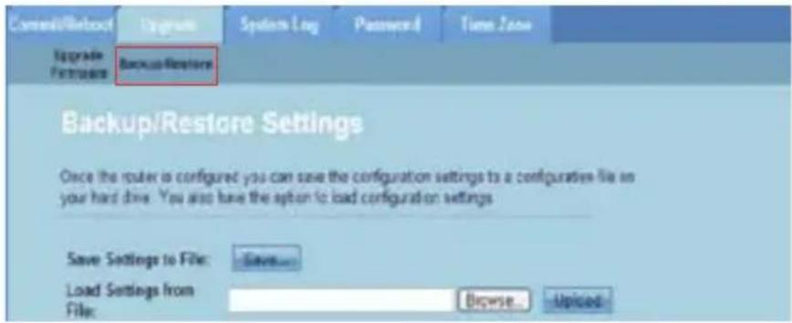 ASUS DSL-N10E - Backup/ripristino delle impostazioni - 1