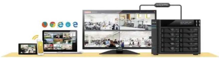 Asustor AS-304T - Centro de video vigilancia - 1