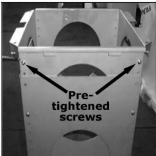 Pre- tightened screws