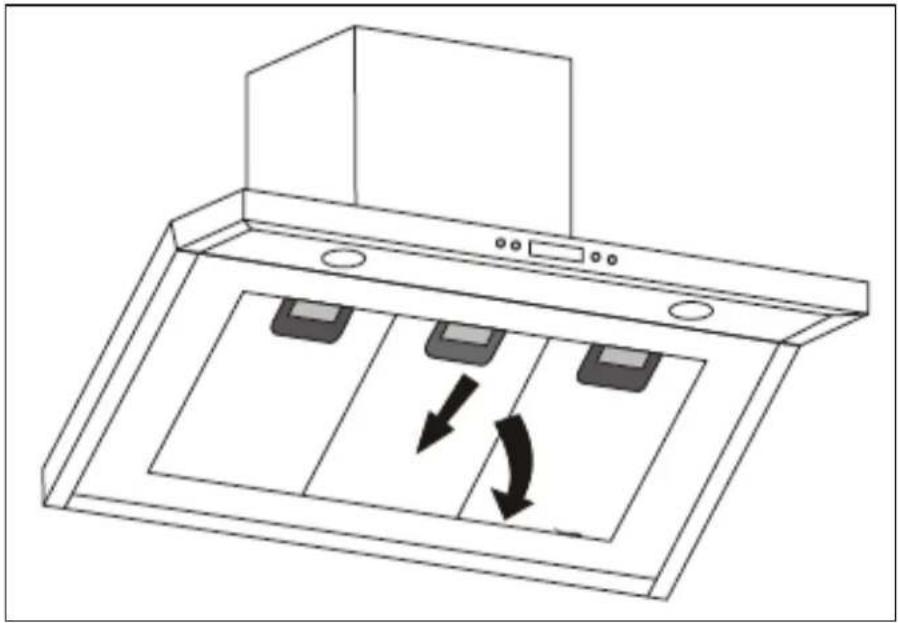 BAUMATIC BTC977SS - Removing and cleaning the grease filters - 1