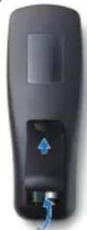 DELL 1210S - Installing the Remote Control Batteries - 3