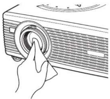 SANYO PLC-SW30 - Cleaning the Projection Lens - 1