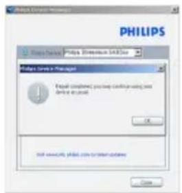 PHILIPS Philips Server Manager Email: comitizen.psdv.com or email updates OK Not available Philips.com or email updates Cancel