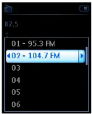87.5 01 - 95.3 FM ←02 - 104.7 FM 03 04 05 06