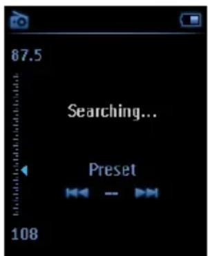67.5 Searching... Preset 108