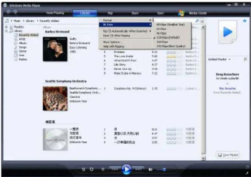 Windows Media Player Now Playing Library Rp Burn Sync Meats Guide Music + Library + Recently Added Playlists Library Recently Added Artist Songs Genre Year Balance Album Barbara Streisand Gully Barbara Streisand Easy Listening 1980 Format Up Rate Up CD Automatically When Inserted Next CD After Ripping More Options... Help with Ripping 40 Kbps (Smallest Size) 64 Kbps 96 Kbps 120 Kbps (Default) 160 Kbps 192 Kbps (Best Quality) 4 Promiss 5 The Lone Inside 6 What Kind Of Fool 7 Life Story 8 Never Give Up 9 Make D Like A Memory Barbara S... Barbara S... Barbara S... Barbara S... Barbara S... Barbara S... Seattle Symphony Orchestra Beethoven's Symphony... Seattle Symphony Orch... Classical Unknown Year Sunphony No. 9 (Schwarz) 1:15 Sunphony No. 9 (Schwarz) 1:15 Sunphony No. 9 (Schwarz) 1:15 Sunphony No. 9 (Schwarz) 1:15 Sunphony No. 9 (Schwarz) 1:15 Sunphony No. 9 (Schwarz) 1:15 Sunphony No. 9 (Schwarz) 1:15 Sunphony No. 9 (Sch Schwarz) 1:15 Sunphony No. 9 (Sch Schwarz) 1:15 Sunphony No. 9 (Sch Schwarz) 1:15 Sunphony No. 9 (Sch Schwarz) 1:15 Sunphony No. 9 (Sch Schwarz) 1:15 Sunphony No. 9 (Sch Schwarz) 1:15 Sunphony No. 9 (Sch Schwarz) 1:15 Sunphony No 9 (Sch Schwarz) 1:15 Sunphony No. 9 (Sch Schwarz) 1:15 Sunphony No. 9 (Sch Schwarz) 1:15 Sunphony No. 9 (Sch Schwarz) 1:15 Sunphony No. 9 (Sch Schwarz) 1:15 Sunphony No. 9 (Sch Schwarz) 1:15 Sunphony No. 9 (Sch Schwarz) 1:13 Sunphony No. 9 (Sch Schwarz) 1:15 Sunphony No. 9 (Sch Schwarz) 1:15 Sunphony No. 9 (Sch Schwarz) 1:15 Sunphony No. 9 (Sch Schwarz) 1:15 Sunphony No. 9 (Sch Schwarz) 1:15 Sunphony No. 9 (Sch Schwarz) 1:15 Sunphony No. 9 (Sch Kansas) 1:15 Sunphony No. 9 (Sch Kansas) 1:15 Sunphony No. 9 (Sch Kansas) 1:15 Sunphony No. 9 (Sch Kansas) 1:15 Sunphony No. 9 (Sch Kansas) 1:15 Sunphony No. 9 (Sch Kansas) 1:15 Sunphony No. 9 (Sch Kansas) 1:15 Sunphony No 9 (Sch Kansas) 1:15 Sunphony No. 9 (Sch Kansas) 1:15 Sunphony No. 9 (Sch Kansas) 1:15 Sunphony No. 9 (Sch Kansas) 1:15 Sunphony No. 9 (Sch Kansas) 1:15 Sunphony No. 9 (Sch Kansas) 1:15 Sunphony No. 9 (Sch Kansas) 1:12 Sunphony No. 9 (Sch Kansas) 1:15 Sunphony No. 9 (Sch Kansas) 1:15 Sunphony No. 9 (Sch Kansas) 1:15 Sunphony No. 9 (Sch Kansas) 1:15 Sunphony No. 9 (Sch Kansas) 1:15 Sunphony No. 9 (Sch Kansas) 1:15 Sunphony No. 9 (Sch Kazakhstan) 1:20 Sunphony No. 9 (Sch Kazakhstan) 1:20 Sunphony No. 9 (Sch Kazakhstan) 1:20 Sunphony No. 9 (Sch Kazakhstan) 1:20 Sunphony No. 9 (Sch Kazakhstan) 1:20 Sunphony No. 9 (Sch Kazakhstan) 1:20 Sunphony No. 9 (Sch Kazakhstan) 1:20 Sunphony No. 9 (Sch Kauka) 1:20 Sunphony No. 9 (Sch Kauka) 1:20 Sunphony No. 9 (Sch Kauka) 1:20 Sunphony No. 9 (Sch Kauka) 1:20 Sunphony No. 9 (Sch Kauka) 1:20 Sunphony No. 9 (Sch Kauka) 1:20 Sunphony No. 9 (Sch Kalak) 1:20 Sunphony No. 9 (Sch Kalak) 1:20 Sunphony No. 9 (Sch Kalak) 1:20 Sunphony No. 9 (Sch Kalak) 1:20 Sunphony No. 9 (Sch Kalak) 1:20 Sunphony No. 9 (Sch Kalak) 1:20