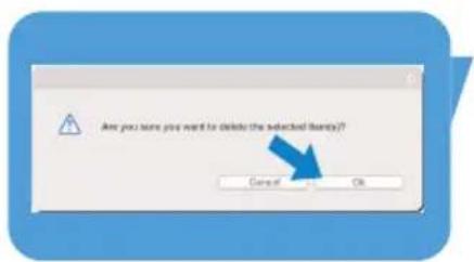 Are you sure you want to delete the selected items? Cancel OK