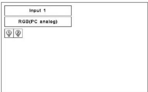 Input 1 RGB(PC analog) ① ②