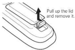 Pull up the lid and remove it.