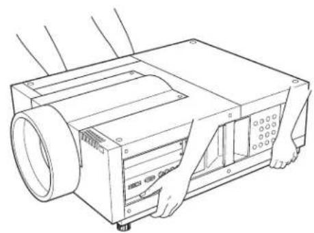 SANYO PLC-XF70 - CAUTION IN CARRYING OR TRANSPORTING THE PROJECTOR - 1