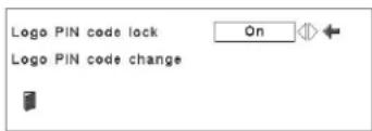 Logo PIN code lock On Logo PIN code change