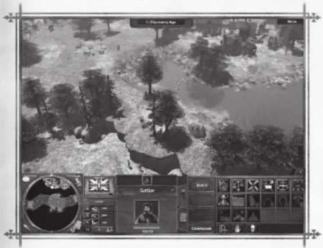 Screenshot of a mobile game interface showing a landscape scene with a character named 'Gottler' and a control panel with multiple video thumbnails.