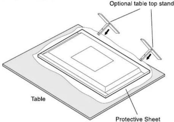 Optional table top stand Table Protective Sheet