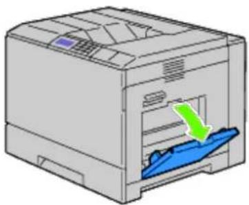 DELL 5130cdn - Loading Print Media in the MPF - 1