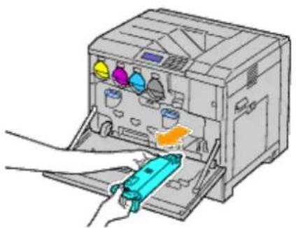 DELL 5130cdn - Removing a Waste Toner Box - 3