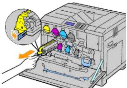 DELL 5130cdn - Removing the Drum Cartridges - 4