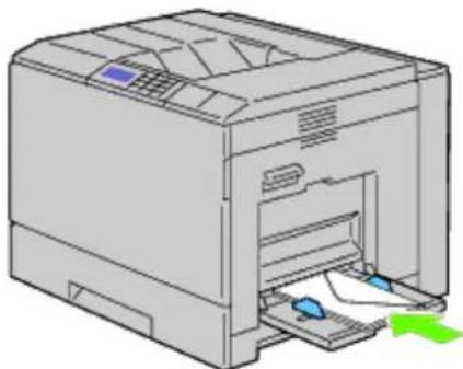 DELL 5130cdn - Loading an Envelope in the MPF - 4