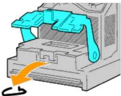 DELL 5130cdn - Clearing Staple Jams From the Output Expander - 3