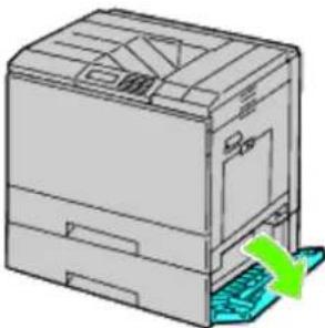 DELL 5130cdn - Clearing Paper Jams From the Optional Feeder - 1