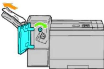 DELL 5130cdn - Clearing Paper Jams From Inside the Output Expander - 3