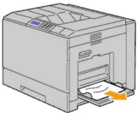 DELL 5130cdn - Clearing Paper Jams From the MPF - 2