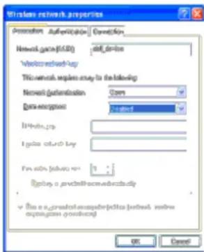 Windows network properties Parameters Authentication Connection Network access(60) def device Waste connections-up This network maples any to the following: Network partitioning Open Data access: 1 bit off Windows Help Update other key For this (private) list: Apply a previous connection to ✓ Use a general network topology (network reserve) expression procedures) OK Cancel