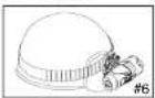 OREGON SCIENTIFIC ATC2K - Mounting the camera onto the helmet using the silicon rubber strap - 6
