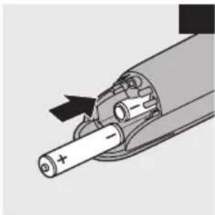 Diagram of a battery inside a mechanical housing, showing internal components and an arrow indicating direction (no text or symbols)