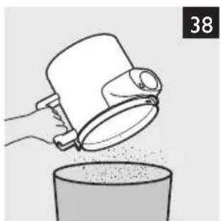 Illustration of a hand pouring liquid from a mug into a container (no text or symbols)