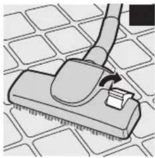 Diagram of a cleaning brush applying material to a surface, showing tool path and texture (no text or symbols)