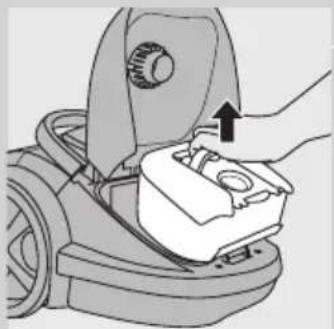 Mechanical component diagram showing a hand pressing a button on a base (no text or symbols visible)
