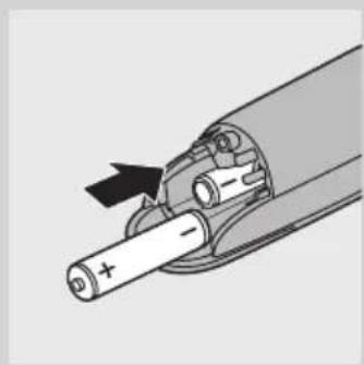 Diagram of a battery connector with an arrow indicating direction (no text or symbols present)