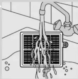 Illustration of a hand pouring liquid into a solar panel with bubbles (no text or symbols).