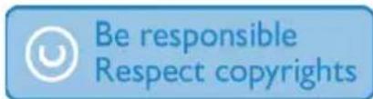 Be responsible Respect copyrights