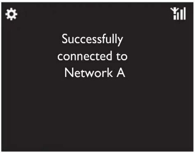 Successfully connected to Network A