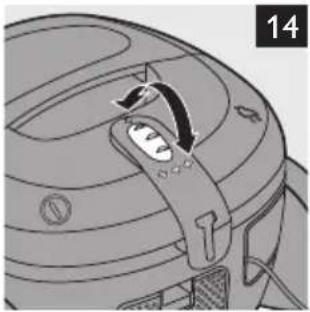 Diagram of a mechanical component with a curved arrow indicating direction (no text or symbols)